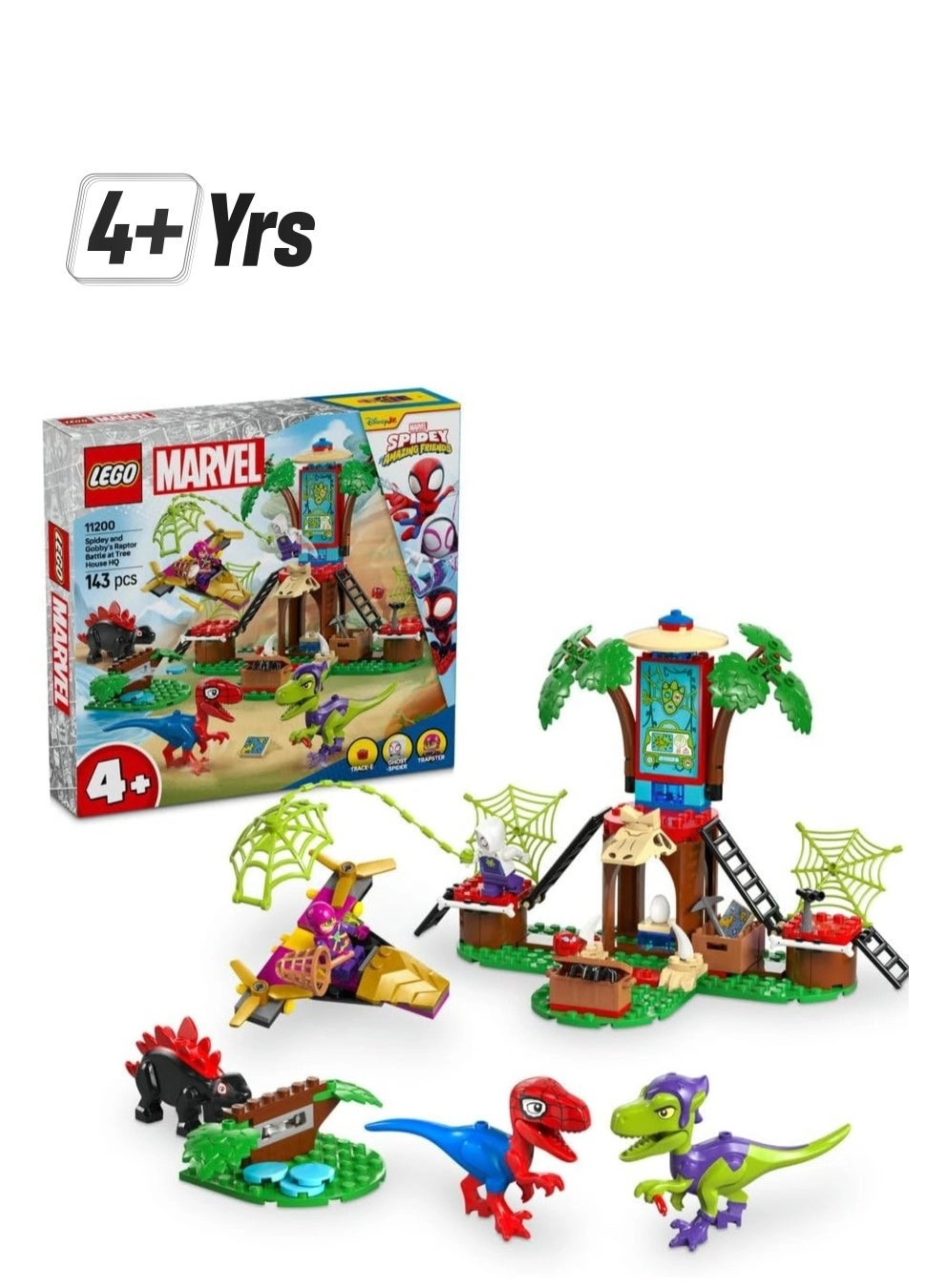 Marvel Spidey and Gobby’s Raptor Battle at Tree House HQ - Spider-Man