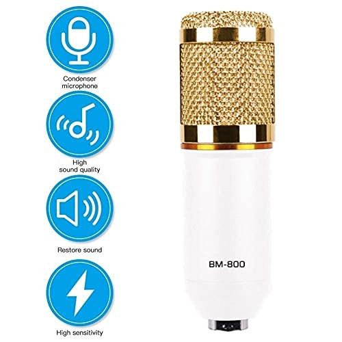 BM-800 - Black+silver + USB Sound Card + Mount Stand