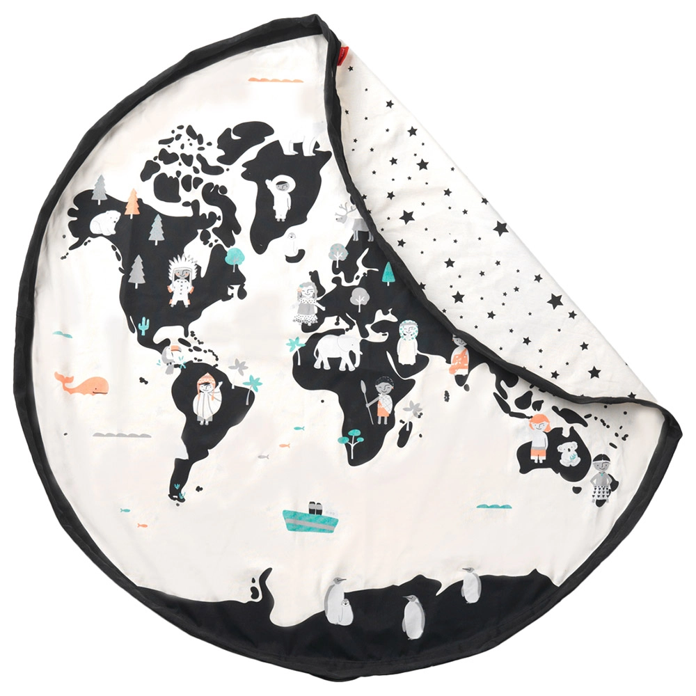 Playmat & Storage Bag - World Map Print 0 month