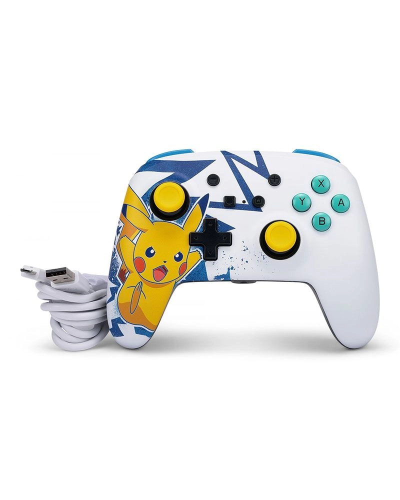 Pikachu Charge Pokémon Enhanced Wired Controller - Switch