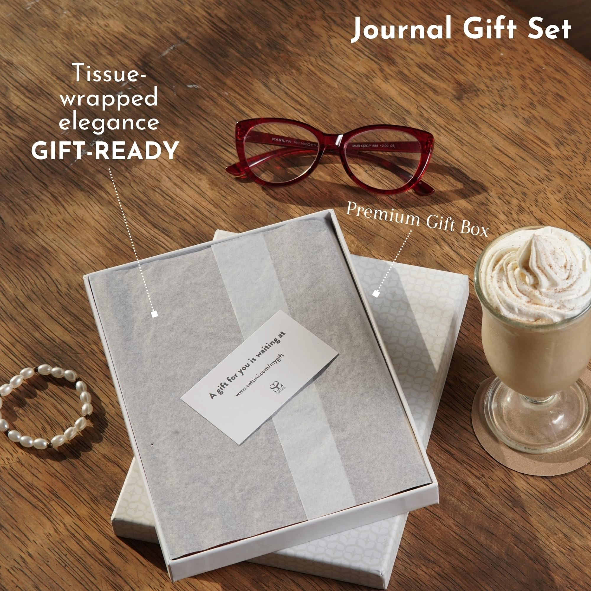 Compass Journal A5 Hardcover - Lined 192 Pages Gift Set