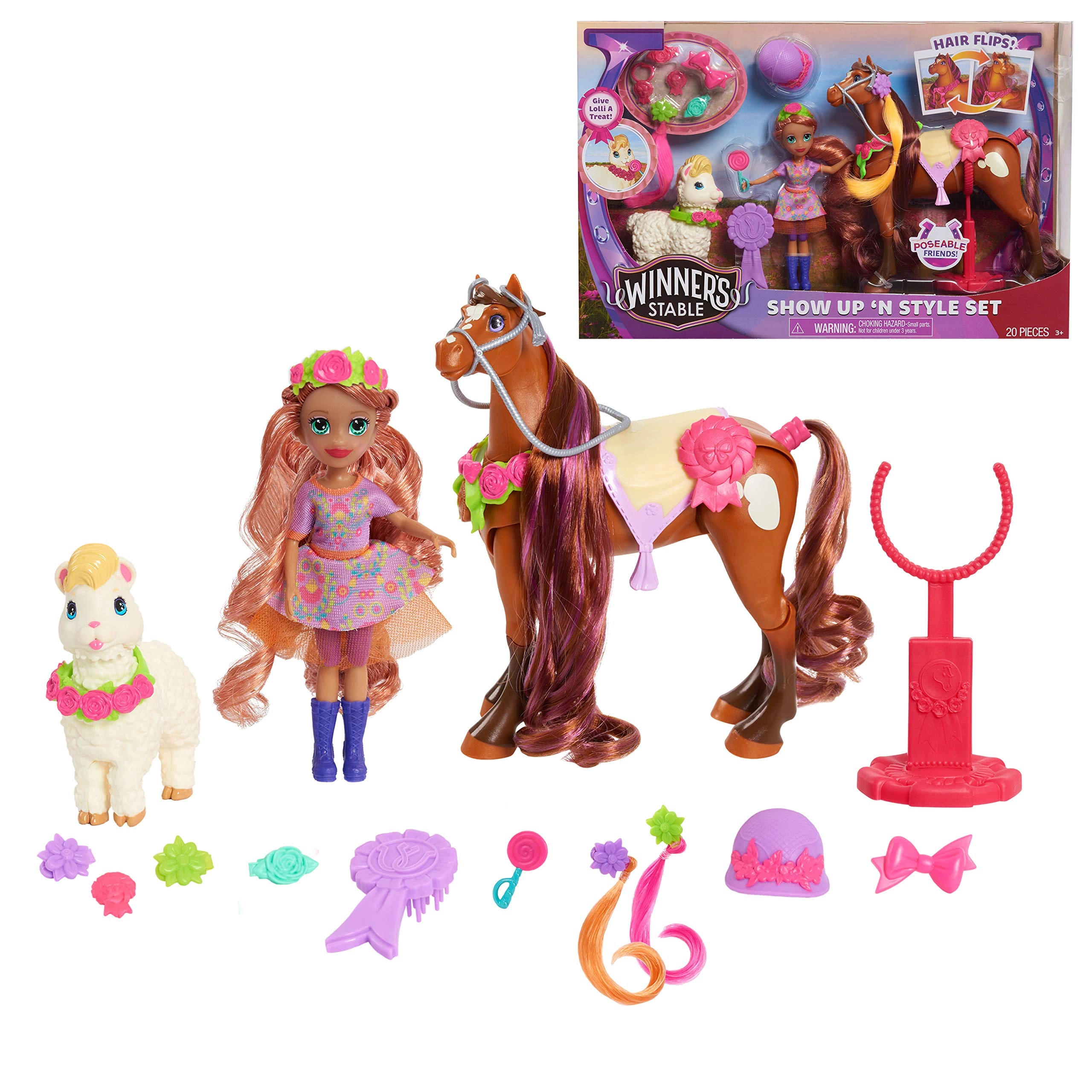 Just Play Valentina Doll - 5-inch + Charra Horse - 7-inch + Loli Llama - 4.5-inch