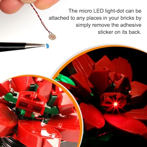 14 Mini LED 1 x 1 Building Block Lighting Set - Red light USB