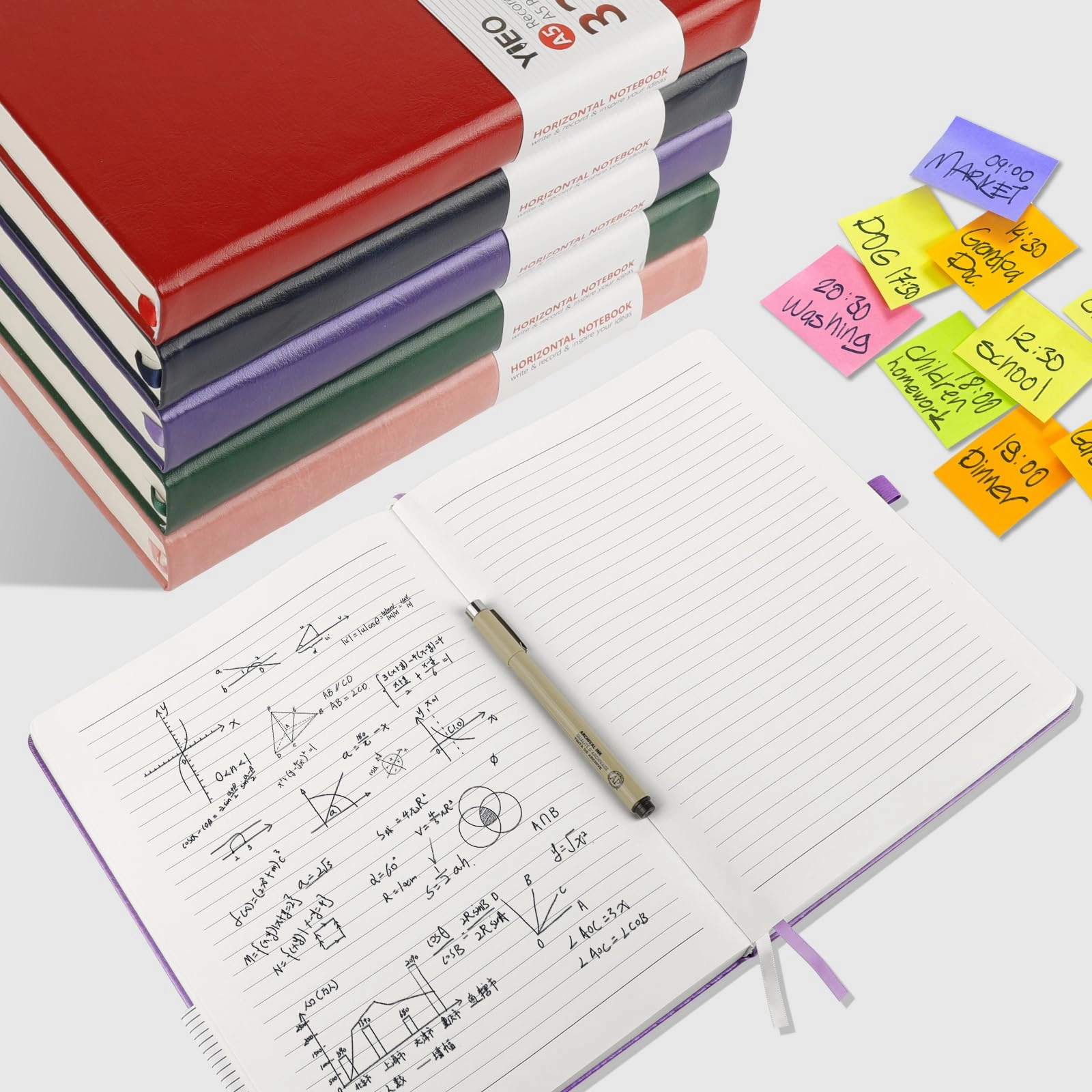 Notebook A5 Hardcover - Lined 160 Sheets