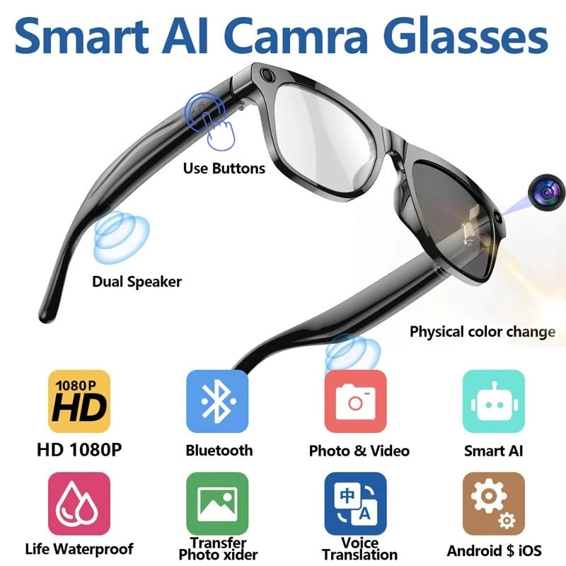AI Smart Glasses - Real Time Translation Voice Assistant