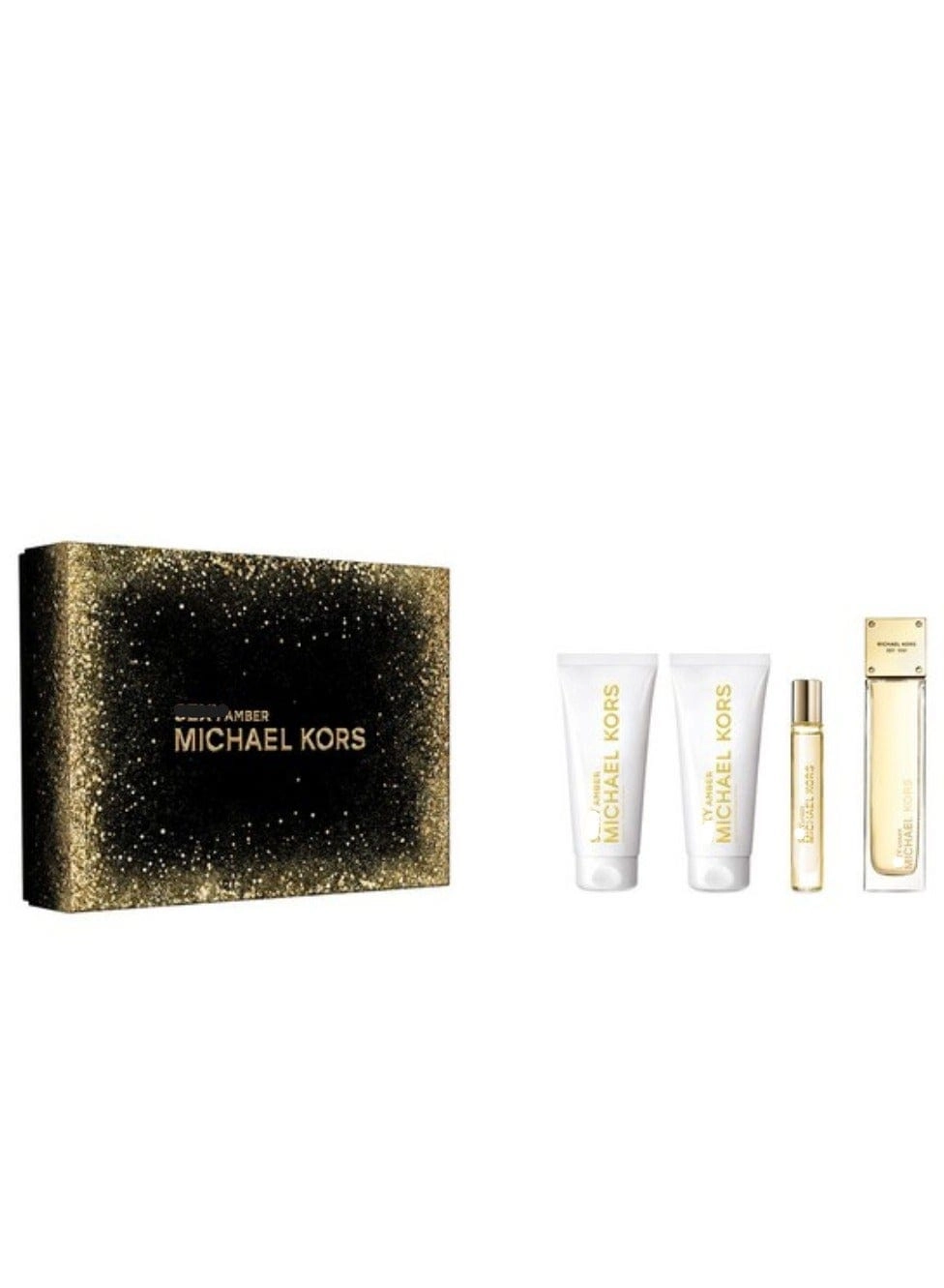 Sexy Amber Eau de Parfum - 100ml + Sexy Amber Body Lotion - 100ml + Sexy Amber Shower Gel - 100ml + Sexy Amber Mini Spray - 10ml
