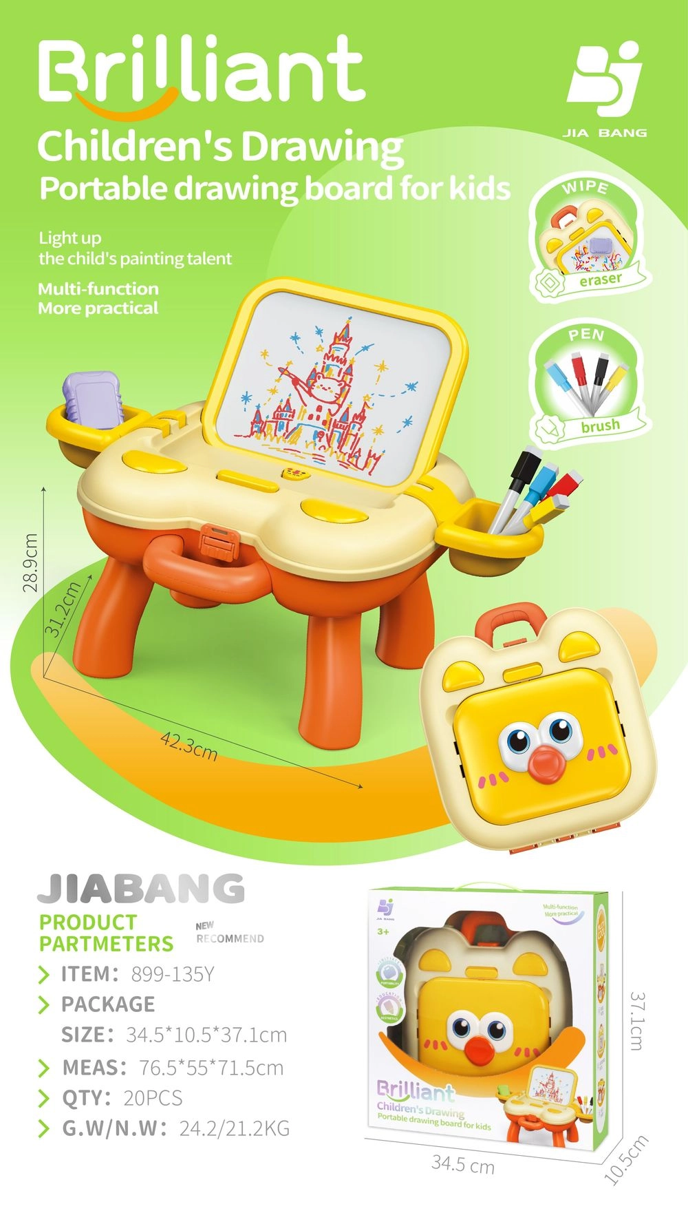 Brilliant Children's Portable Drawing Board