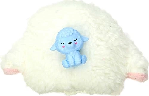 Barbie Cutie Reveal Cozy Cute Tees - Lamb in “Dream” T-shirt Pink-Streaked Blond Hair Blue Eyes Ages 3+