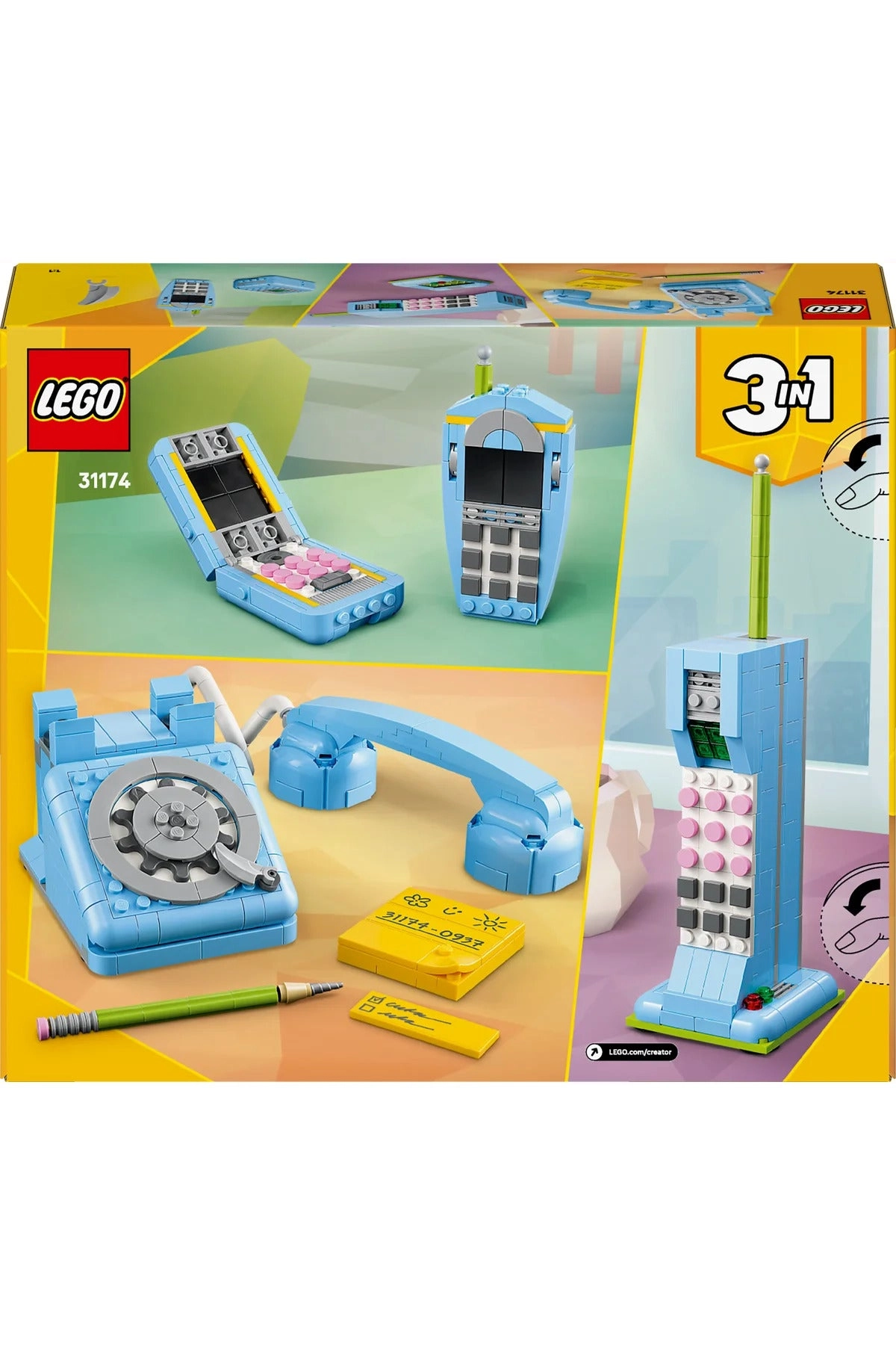 Creator 3in1 Retro Telephone (31174) - 3in1 Retro-style Models