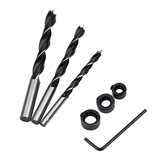 Twist Drill Bit Set - Aluminum alloy 3pcs 6mm 8mm 10mm