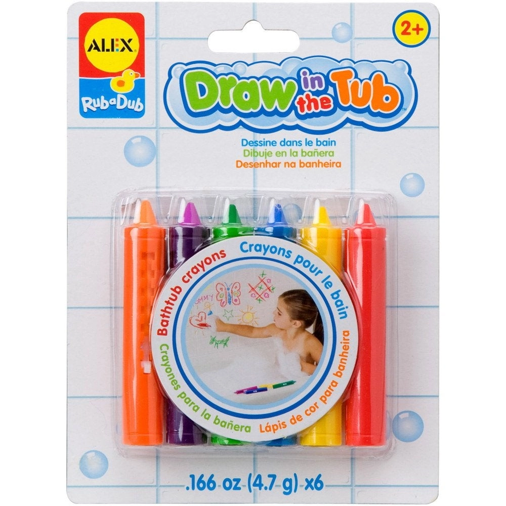 Rub a Dub Draw in the Tub Crayons - 6 bathtub crayons