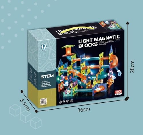 Light Magnetic Tiles - 36 months - 9 years 75 pieces