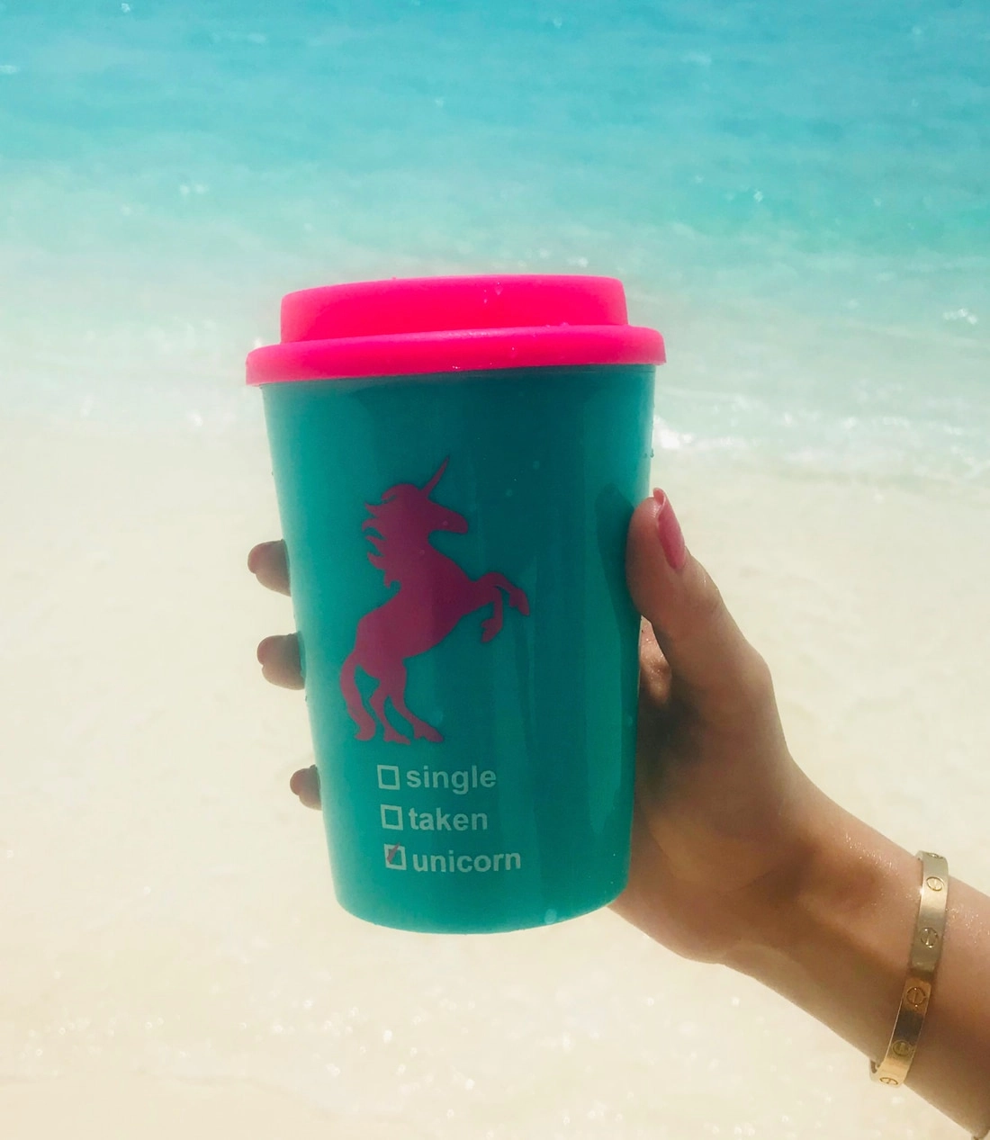 Unicorn Tumbler - Pink and blue