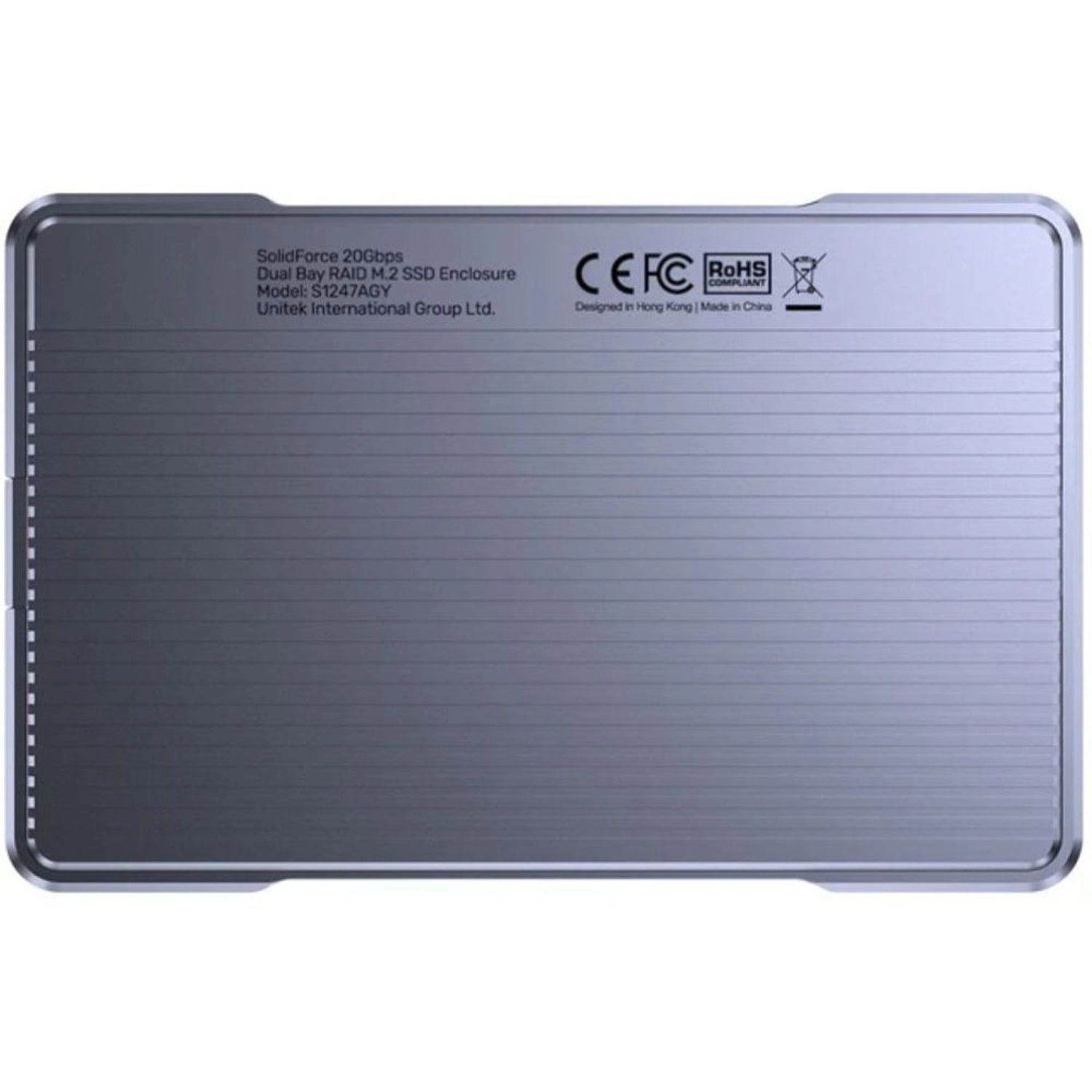 SolidForce SSD Enclosure - USB-C M.2 SSD SATA PCIe 2230/2242/2260/2280