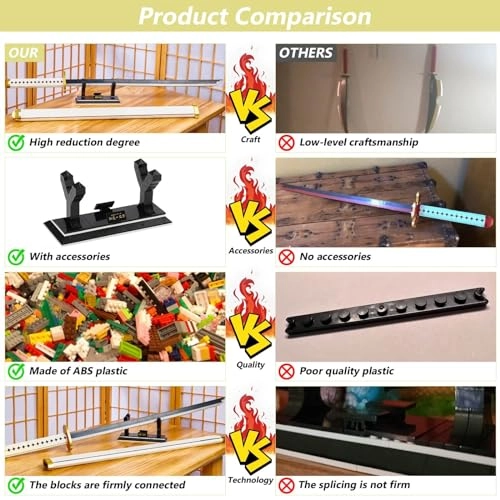 Anime Cosplay Swords Building Set