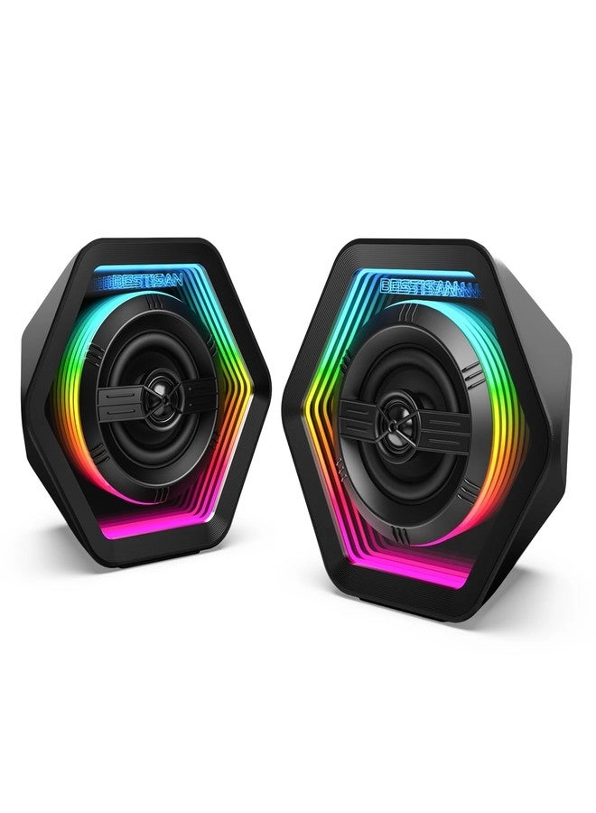 BESTISAN Powered Bookshelf Speakers - 50W