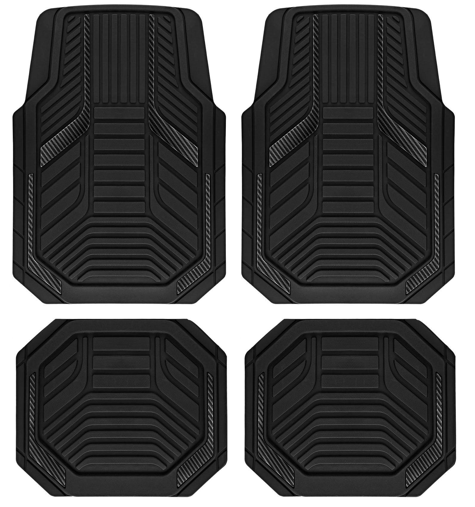Heavy Duty Rubber Floor Mats - Pink Universal Fit