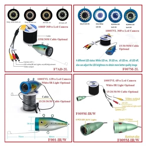 Vision Light Underwater Fish Finder - IR White Led 1000TVL