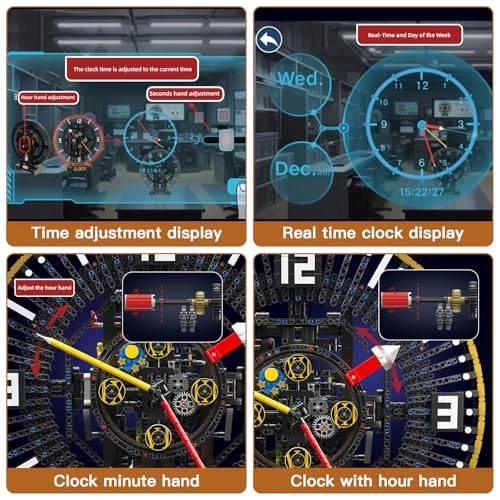 Clock Building Set (FTDE-10160-0422) - 3675 Pieces App Controlled