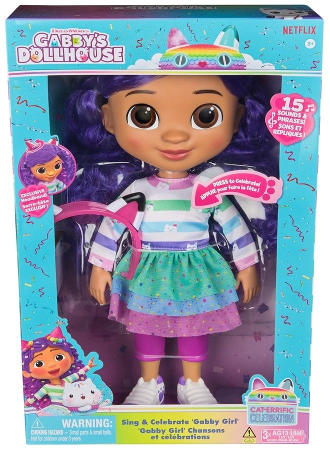 GABBY GIRL DOLL - 33cm Sound Effects Reversible Cat Ears Ages 3+