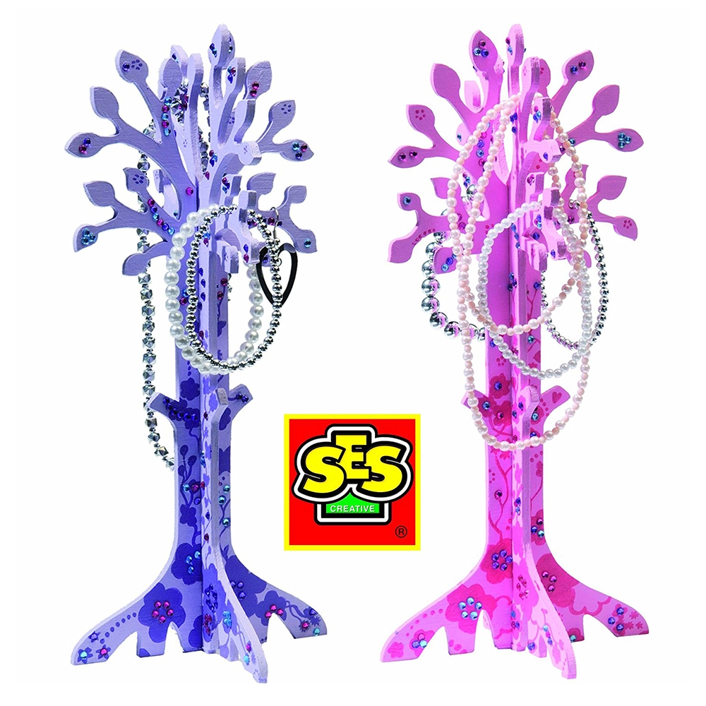 Make Your Own Jewellery Tree - Real wooden Includes glitter and paint