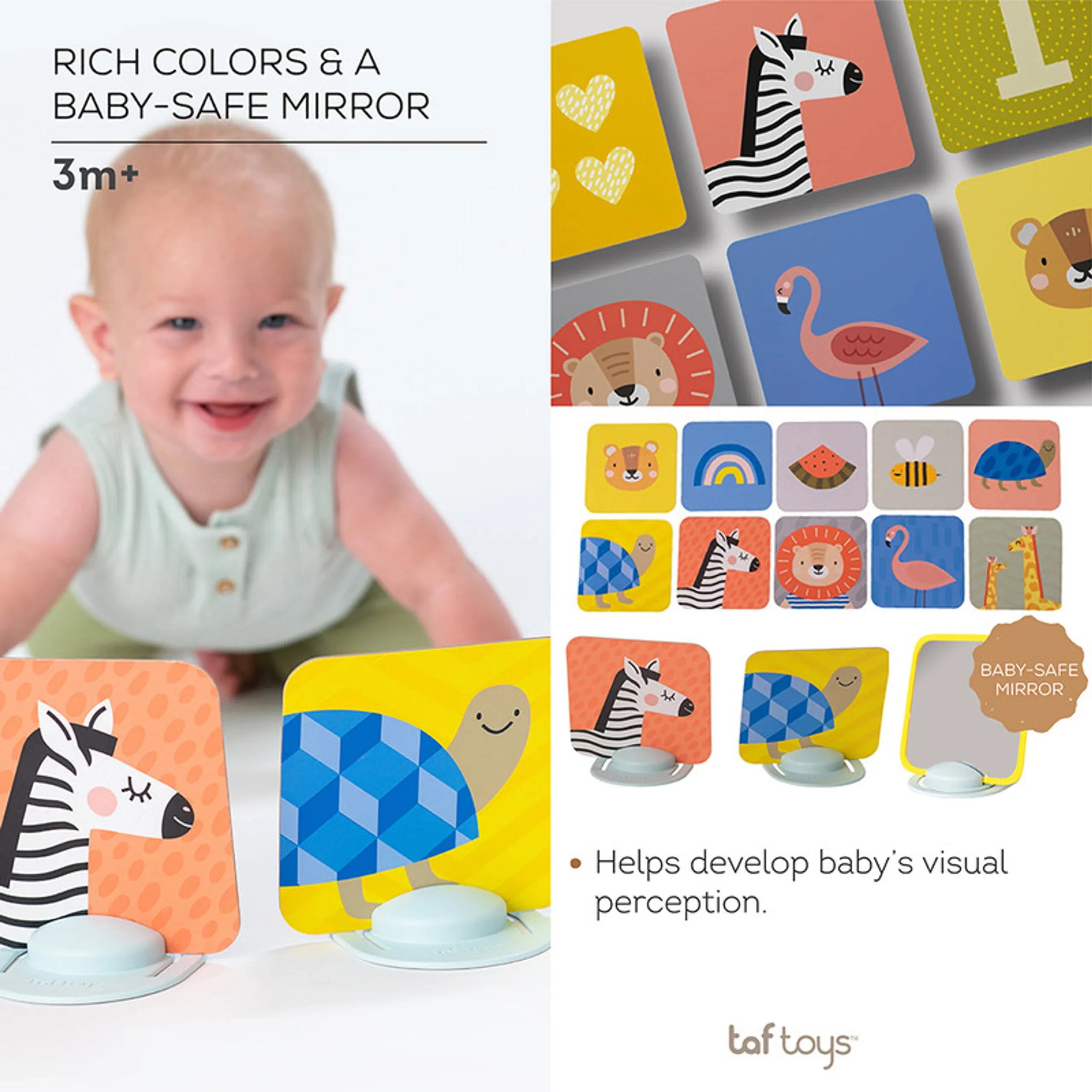 My 1st Tummy-time Cards - Savannah collection 0 month