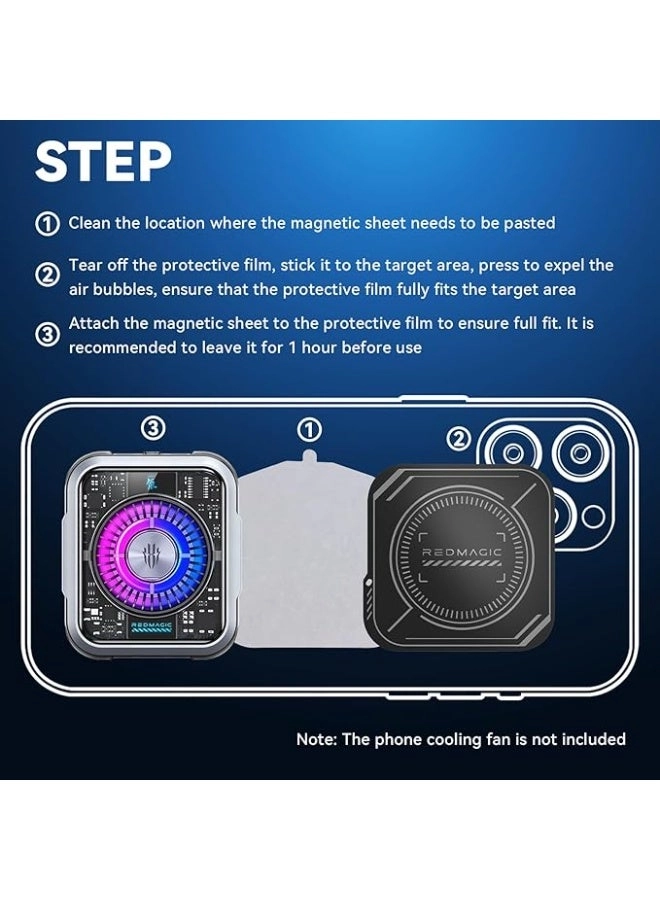 Magnetic Suction Sheet - 2 pcs Thermally Conductive Steel Plate