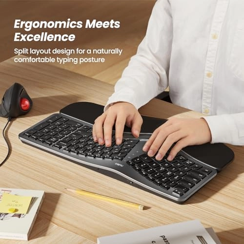 Wireless Ergonomic Keyboard - Wireless