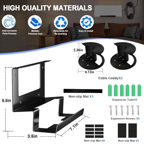Starlink Gen 3 Wall Mount - Ethernet Cable Caddy Stainless Steel