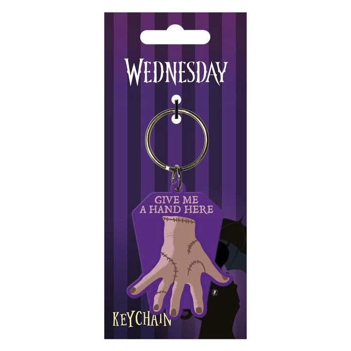 Wednesday Give Me A Hand Keychain