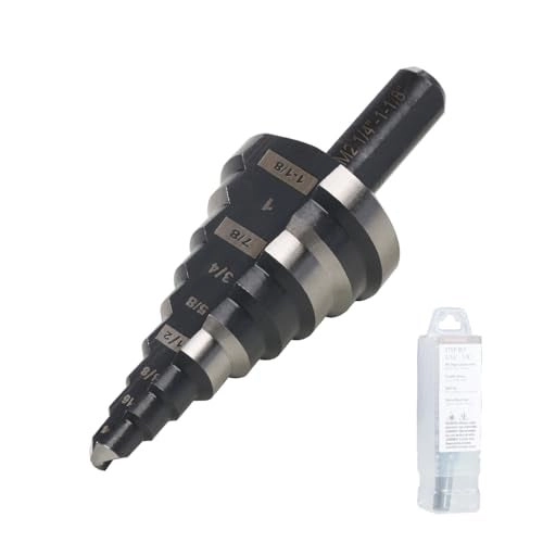 Jerax tools Step Drill Bit - M2 High Speed Steel 14 to 118