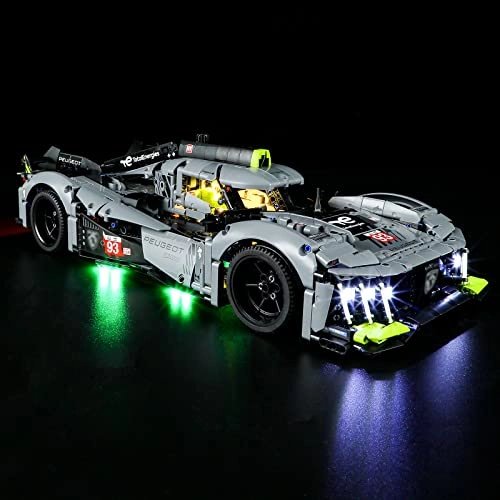 LED Light for LEGO 42156 Technic Peugeot 9 x 8 24H Le Mans Hybrid Hypercar Building Blocks Model - Plastic