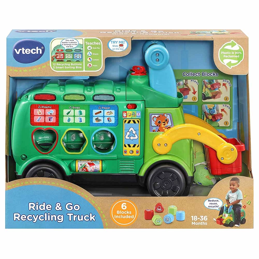 Ride & Go Recycling Truck - 6pcs