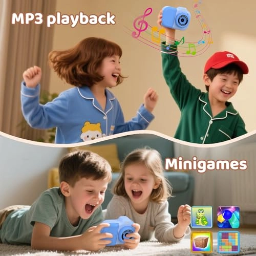 Kids Camera Instant Print - 1080P Dual-Lens