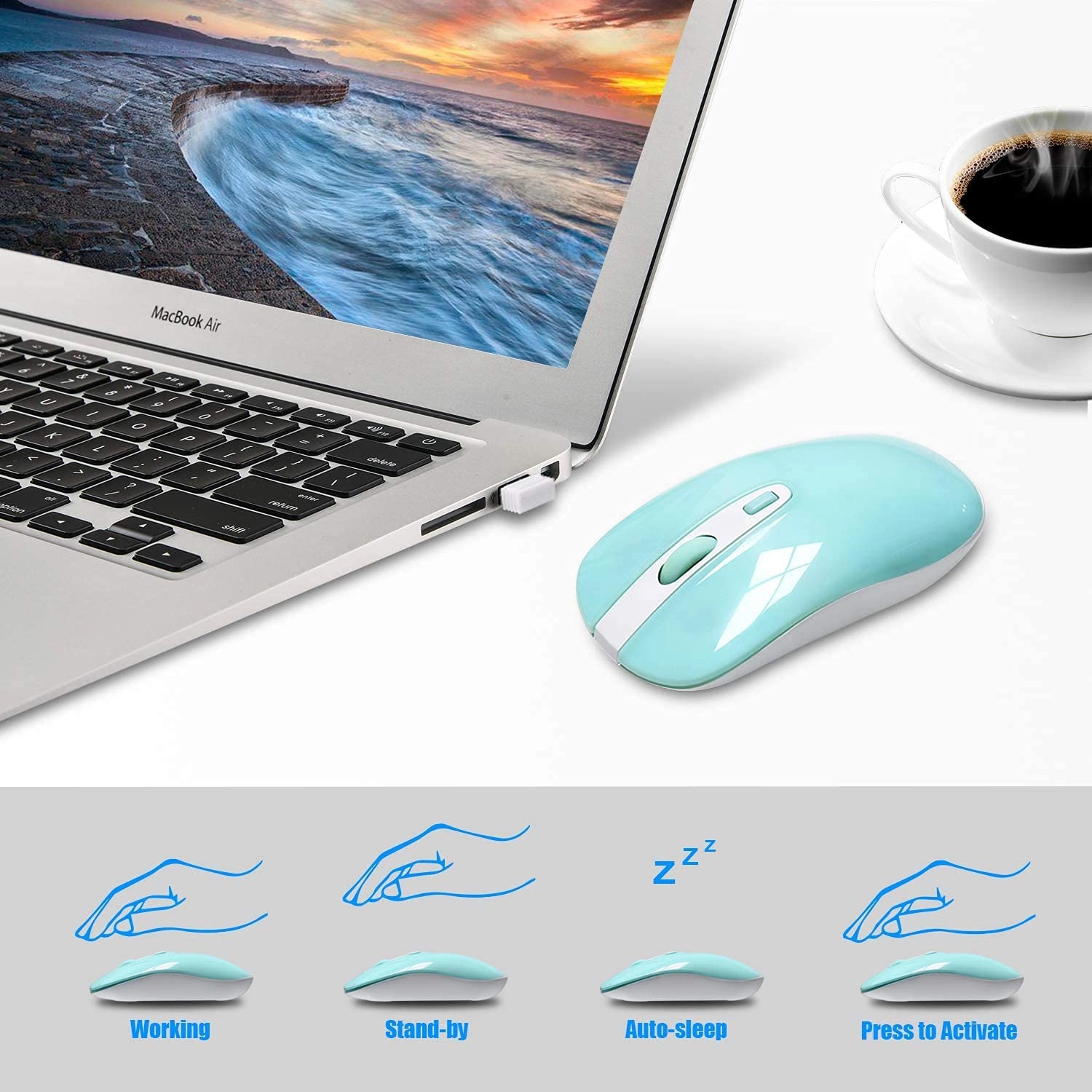 Wireless Keyboard Mouse Combo - UK Wireless