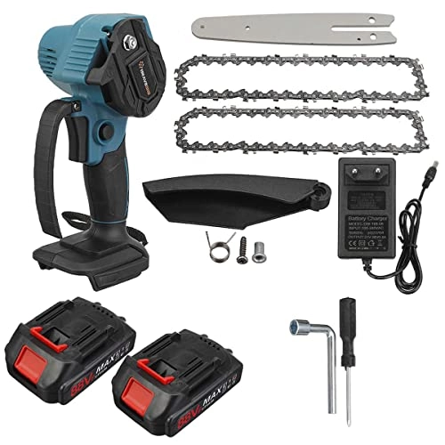 Mini Chainsaw - 6 Inch Cordless 2 Batteries