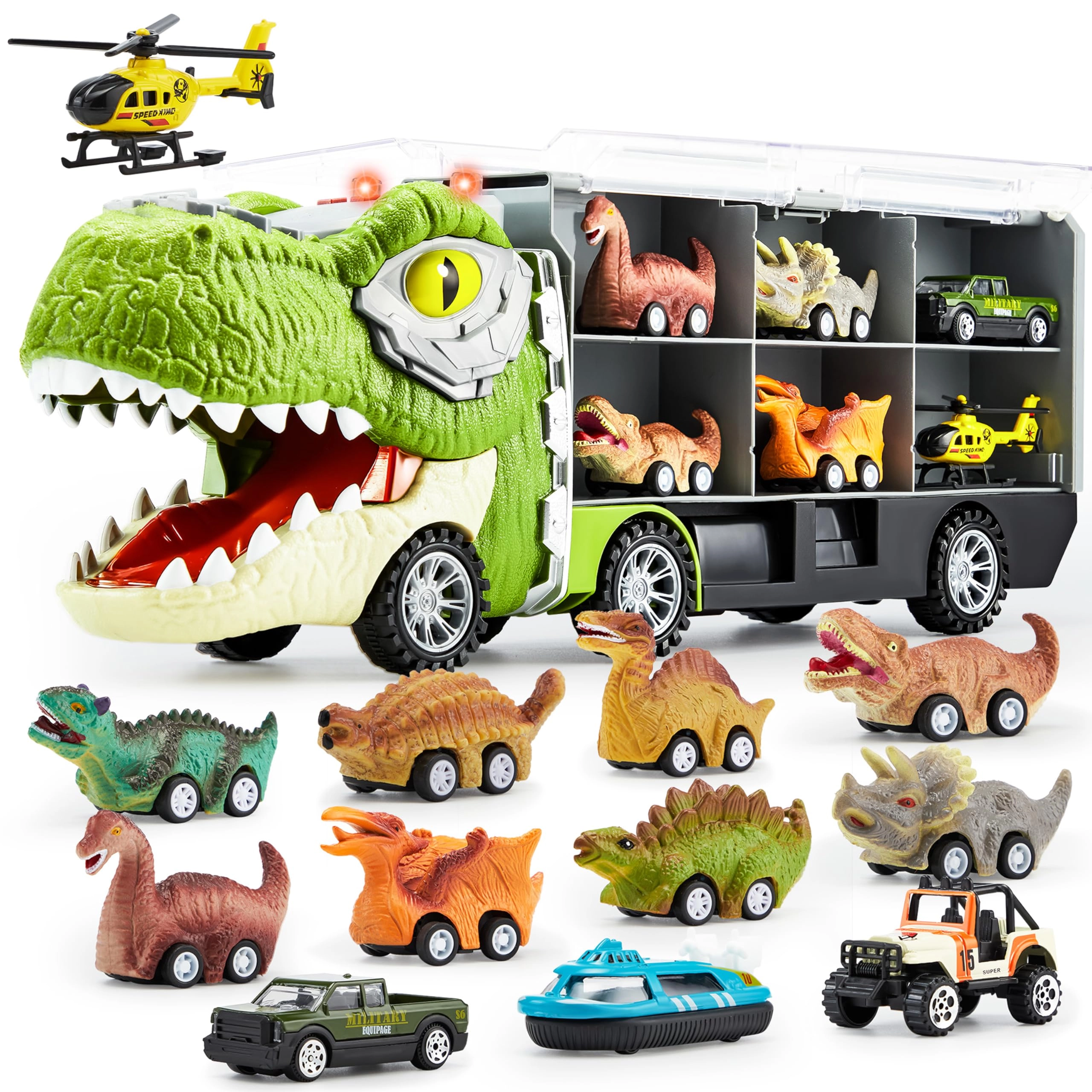 Joyin US Corp Dinosaur Truck Set - 13pcs