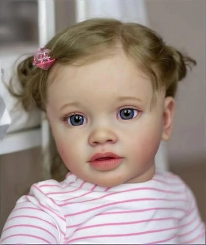 Pippa Reborn Baby Doll - 26 inch Cotton Vinyl Hand-rooted Curly Hair Ages 3+