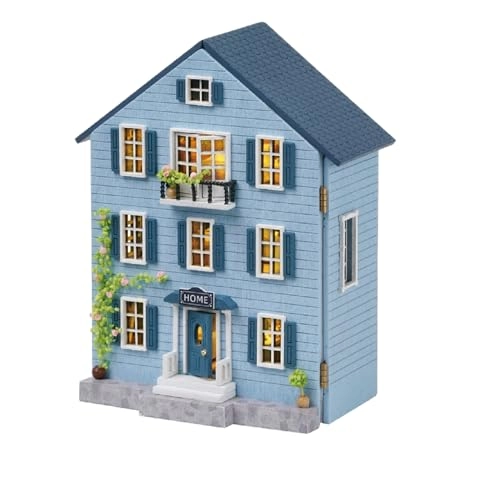 DIY Miniature Dollhouse Kit - Happy Manor 1:100