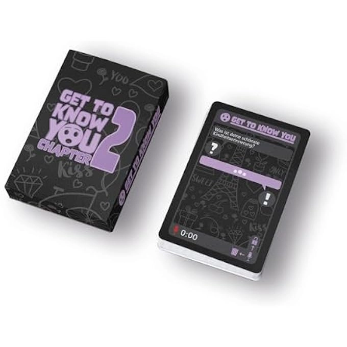 Get to know you The Deeptalk Card Game: Chapter 2 - 52 Questions (German)