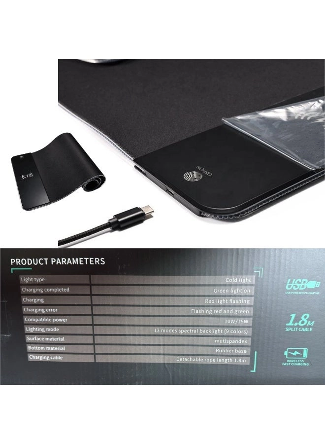 RGB Gaming Mouse Pad - Wired