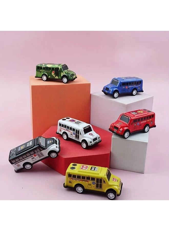 SUV + Hatchback + Taxi + School Bus - 4pcs