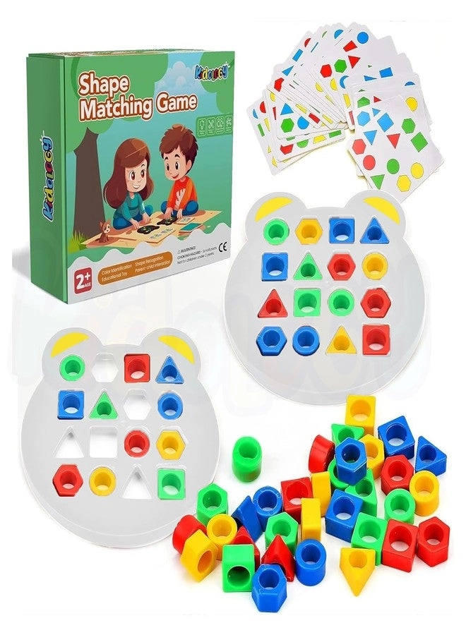Kidology Geometric Shape and Color Matching Puzzle Board Game - 3+ Years