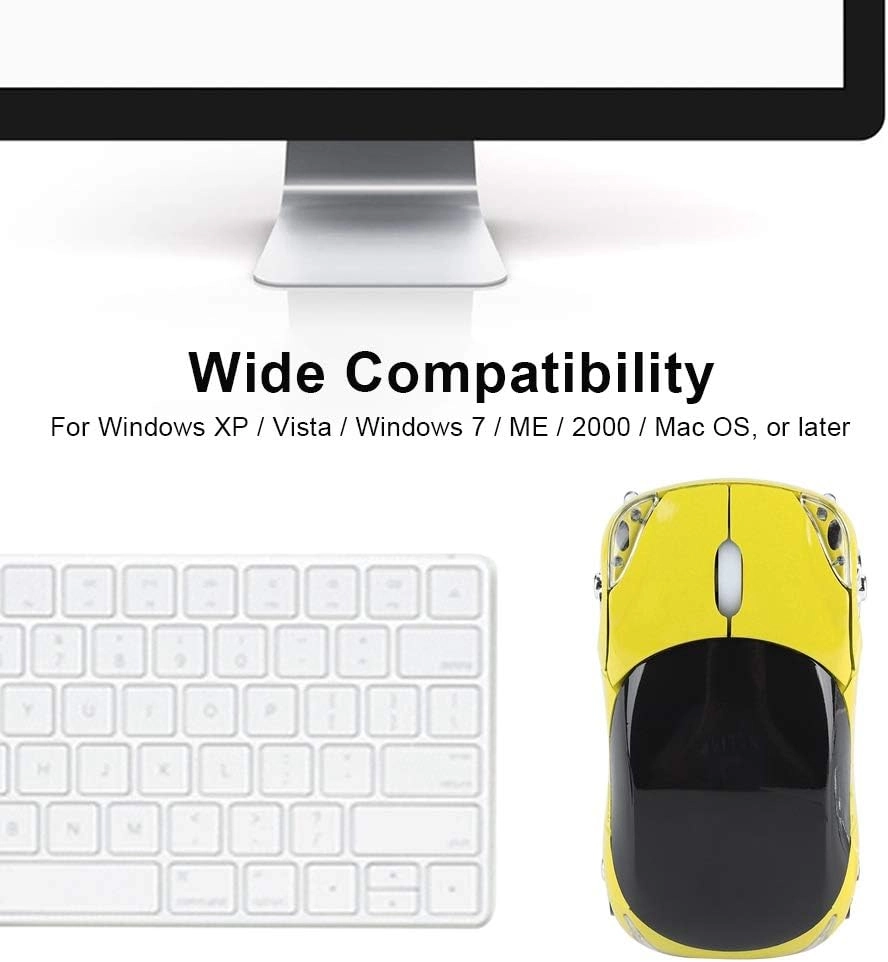 e Sport Car Shaped Wireless Mouse - 2.4G Wireless