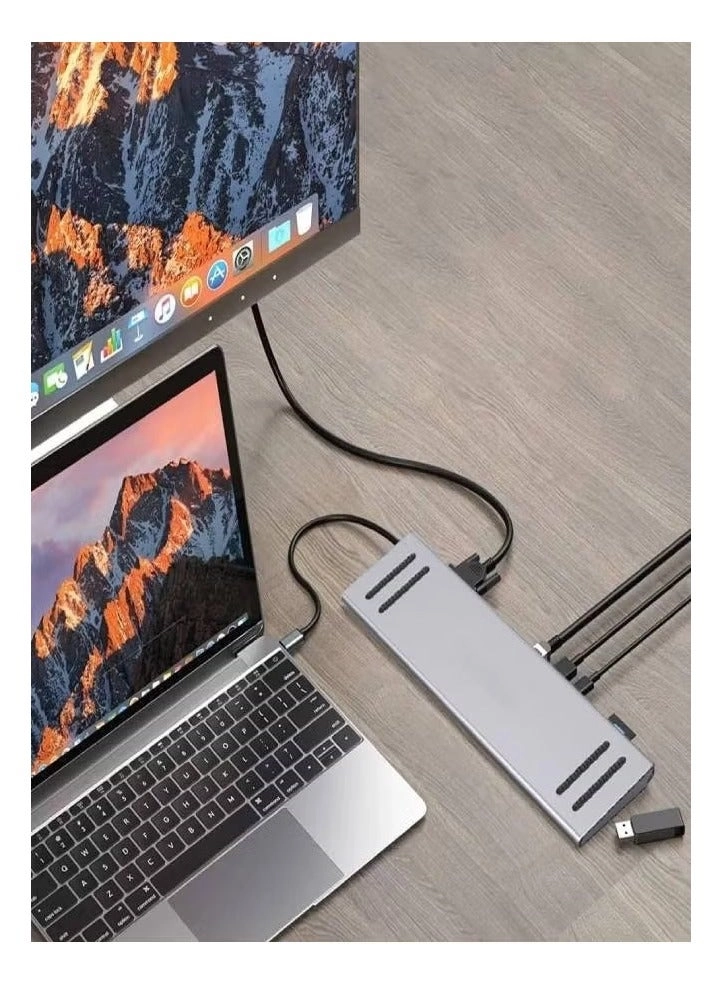 USB C Multi function Docking Station - USB C MacBook/Pro/Air, iPad,Samsung Galaxy