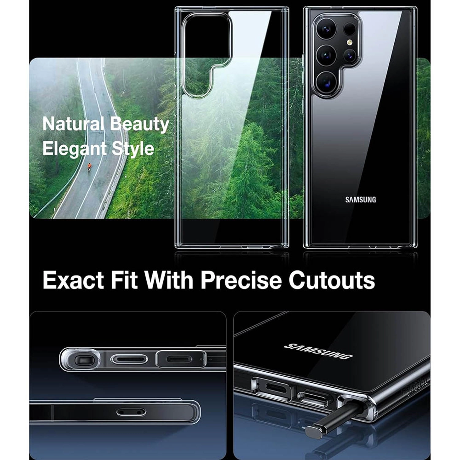 Diamond Clear Case for Samsung Galaxy S24 Ultra