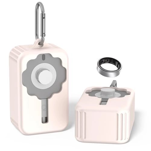 Silicone Charger Protector Cover - Compatible with Oura Ring 4 Charger Shockproof Black