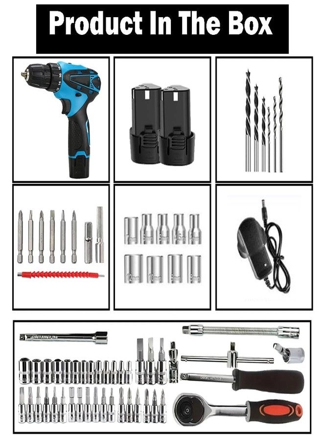 Cordless Drill - 1500mAh 12V Kit