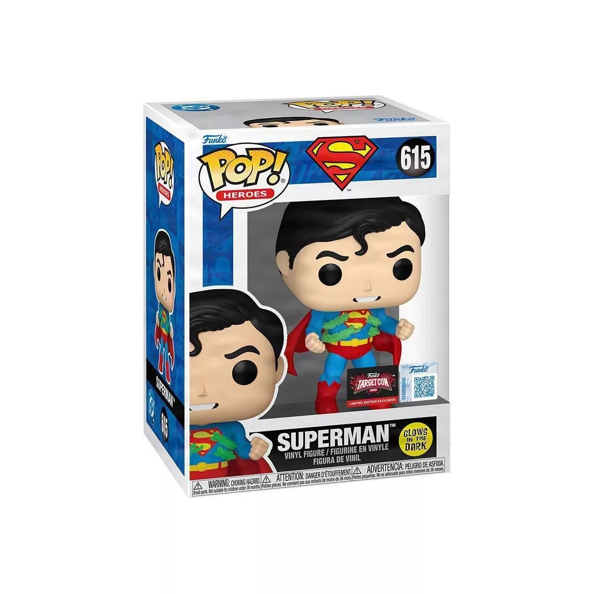 Superman - Superman - Pop! Superman - Glow-in-the-Dark Limited Edition Exclusive Vinyl Figure