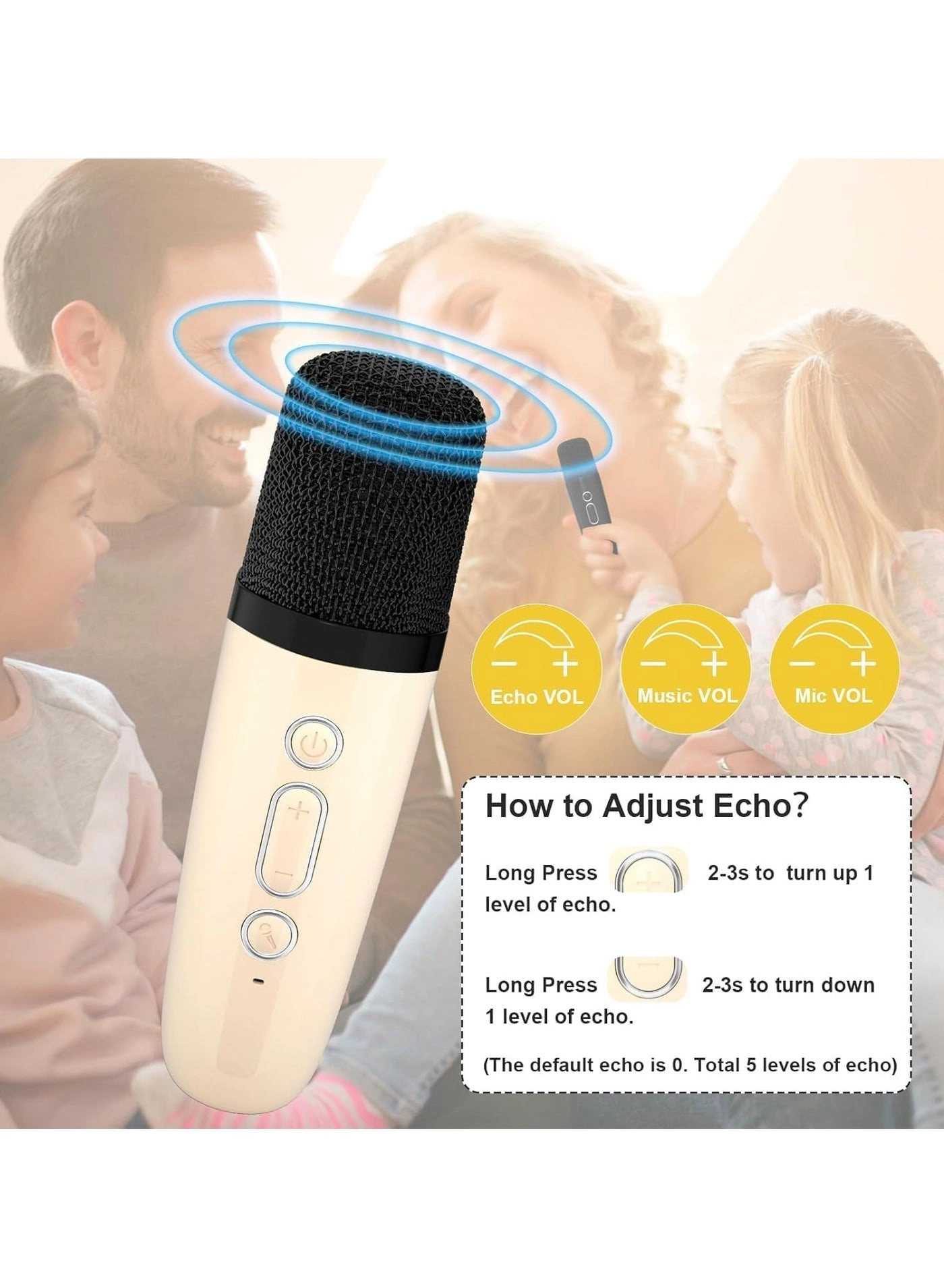 Bluetooth Karaoke Speaker - two wireless microphones